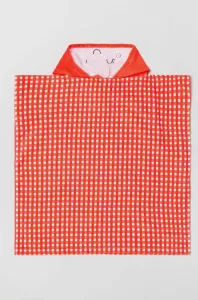 Detský bavlnený uterák OVS červená farba