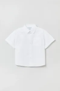 Detská bavlnená košeľa OVS biela farba #243444