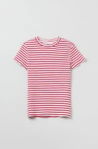 Detské bavlnené tričko OVS červená farba, #8505314