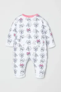 Detský bavlnený overal OVS X Disney biela farba #216129