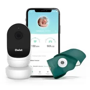 Owlet Monitor Duo – Inteligentná ponožka Owlet Smart Sock 3 (Modro-zelená) & kamera Owlet Cam 2 (Bie