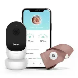 Owlet Monitor Duo – Inteligentná ponožka Owlet Smart Sock 3 (Matno-ružová) & kamera Owlet Cam 2 (Bie