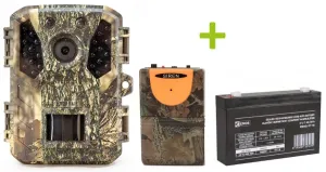 Fotopasca OXE Gepard II, lovecký detektor, externý akumulátor 6V/7Ah a napájací kábel + 32GB SD karta, 6ks batérií a doprava!