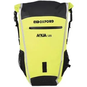 OXFORD Vodotesný batoh Aqua B-25 (čierny/žltý fluo, objem 25 l)