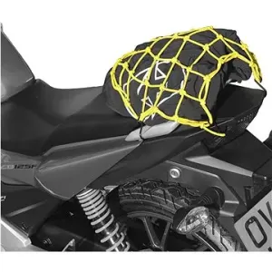 OXFORD Pružná batožinová sieť na motocykle (27 × 25 cm, žltá fluo/reflexná)