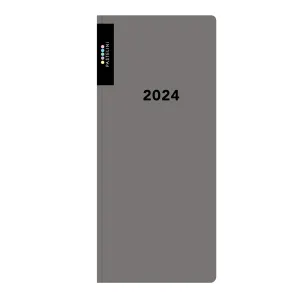 Oxybag Diár PVC mesačný 2024 PASTELINI šedá