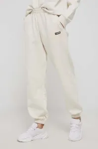 Bavlnené nohavice P.E Nation dámske, béžová farba, jednofarebné #202978
