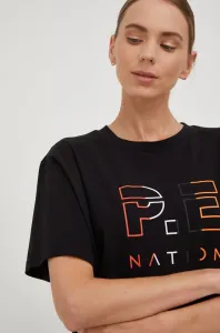 Bavlnené tričko P.E Nation čierna farba, #2562839