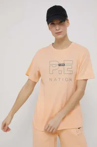 Bavlnené tričko P.E Nation oranžová farba, #202984