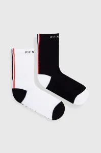 Ponožky P.E Nation 2-pak dámske, čierna farba