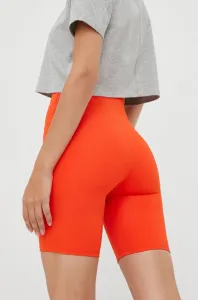 Tréningové šortky P.E Nation Rudimental dámske, oranžová farba, jednofarebné, vysoký pás #7480415