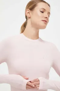 Tričko s dlhým rukávom na jogu P.E Nation Free Play ružová farba #8764978