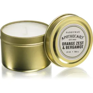 Paddywax Apothecary Orange Zest & Bergamot vonná sviečka v plechu 56 g #902151