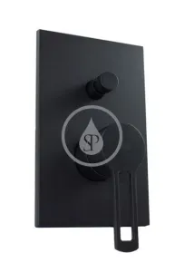 PAFFONI - Ringo Sprchová batéria pod omietku, 2 výstupy, s prepínačom a telesom, matná čierna RIN015NO/M