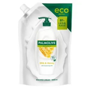 Palmolive Naturals Milk & Honey antistresový sprchový gél náhradná náplň 1000 ml