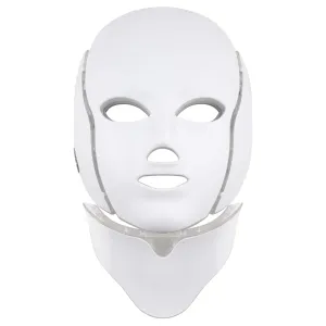 Palsar 7 Ošetrujúci LED maska na tvár a krk biela (LED Mask + Neck 7 Color s White)