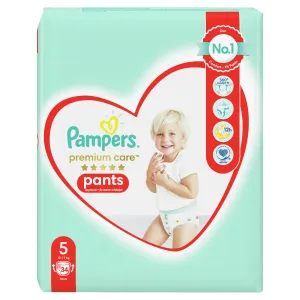 Pampers Premium Care Pants Junior Size 5 jednorazové plienkové nohavičky 12-17 kg 34 ks #33005