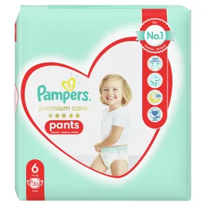 Pampers Premium Care Pants Extra Large Size 6 jednorazové plienkové nohavičky 15+ kg 31 ks #25013