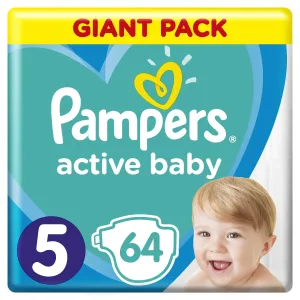 Pampers Active Baby Size 5 jednorazové plienky 11-16 kg 64 ks