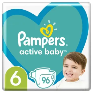 Pampers Active Baby 6 Megapack+ 13-18 kg 96 ks,PAMPERS Active Baby Plienky jednorazové 6 (13-18 kg) 96 ks - MEGA PACK