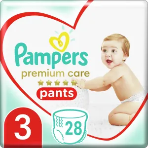 PAMPERS Premium Care Pants 3 MIDI (6-11 kg) 28 ks Carry Pack – plienkové nohavičky