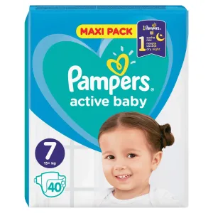 Pampers Active Baby Size 7 jednorazové plienky 15+ kg 40 ks