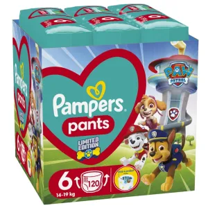 PAMPERS Plienky nohavičkové Active Baby Pants Paw Patrol veľ. 6 (14-19 kg) 120 ks #7351701