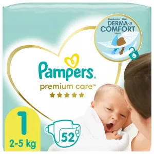 PAMPERS Premium Care Value Pack Minus veľ.1 Detské plienky 2-5 kg 52 ks