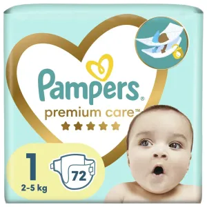 Pampers Premium Care Size 1 jednorazové plienky 2-5 kg 72 ks
