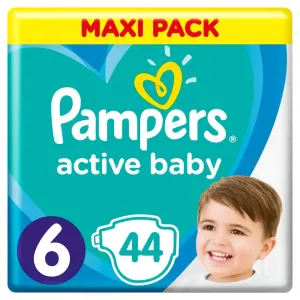 PAMPERS active baby Maxi Pack 6 ExtraLarge detské plienky (13-18 kg)(inov.18) 1x44 ks
