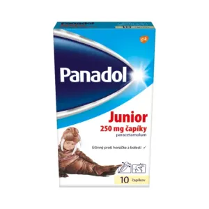 Panadol Junior čapiky pre deti nad 15kg 10x250 mg