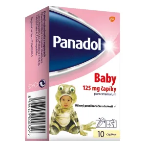 PANADOL Baby čapíky 125 mg od 9kg+ 10 ks