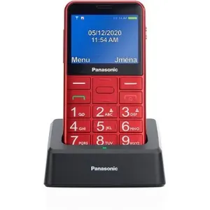 Panasonic KX-TU155EXRN tlačidlový mobilný telefón red