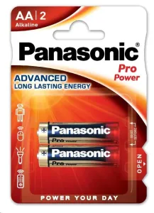 PANASONIC Alkalické batérie Pre Power LR6PPG/2BP AA 1, 5V (Blister 2ks)