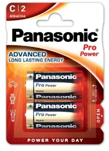 PANASONIC Alkalické batérie Pro Power LR14PPG/2BP C 1, 5V (Blister 2ks)