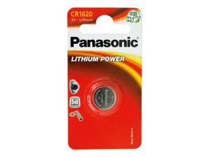 PANASONIC Lítiová batéria (gombíková) CR-1620EL/1B 3V (Blister 1ks)