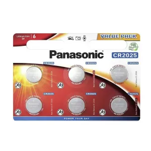 PANASONIC Lítiová batéria (gombíková) CR-2025EL/6BP 3V (Blister 6ks)