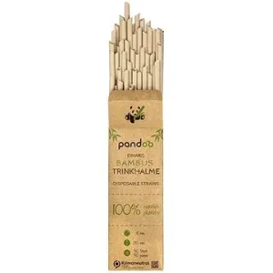PANDOO Jednorazová bambusová slamka 50 ks