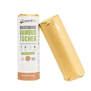 PANDOO opakovane použiteľné kuchynské bambusové utierky 20 útržkov