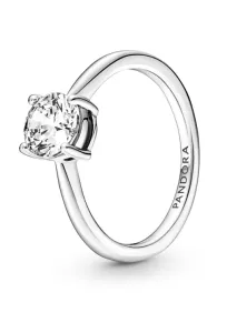 Pandora Jemný strieborný zásnubný prsteň Timeless 190052C01 60 mm