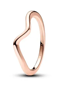 Pandora Vlnitý bronzový prsteň Timeless Rose 183095C00 50 mm