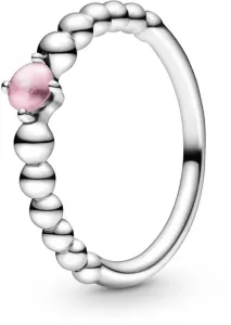 Pandora Strieborný prsteň pre ženy narodené v októbri 198867C09 52 mm