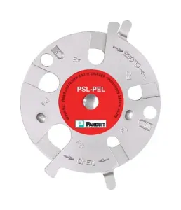 Panduit Psl-Pel Pneumatic Lockout, Stainless Steel, Red