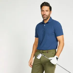 Pánska golfová polokošeľa s krátkym rukávom mw500 MODRÁ XL #1350458