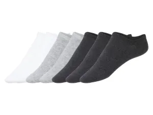 Unisex športové ponožky (35/38, biela/sivá/antracitová)