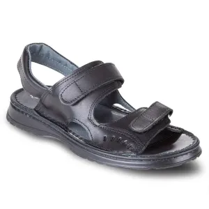Pánske kožené sandále čierne veľ. 44