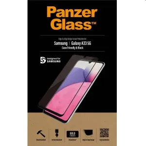 Ochranné temperované sklo PanzerGlass Case Friendly pre Samsung Galaxy A33 5G, čierne 7291