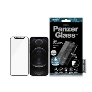 PanzerGlass E2E Microfracture Apple iPhone 12/12 Pro CamSlider Swarovsky Case Friendly AntiBacterial black