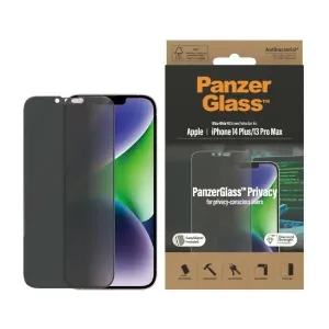 PanzerGlass Ultra-Wide Fit Apple iPhone 14 Plus/13 Pro Max Privacy Screen Protection Antibacterial EasyAligner P2785