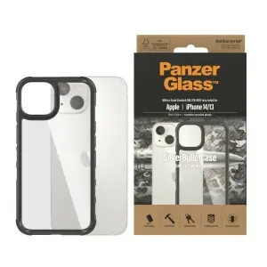 PanzerGlass ClearCase Apple iPhone 14/13 black Antibacterial Military grade SilverBullet 0421